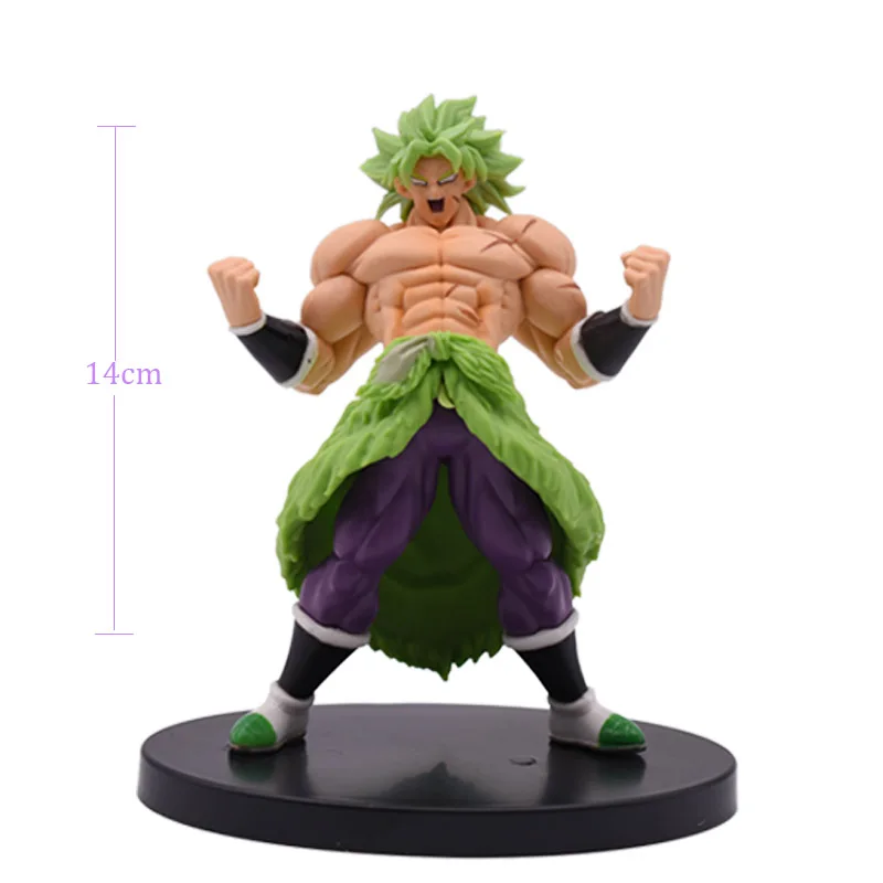 Новое поступление Dragon Ball Супер Saiyan Broly полная мощность ПВХ фигурка игрушка Коллекционная модель Отличный подарок на день рождения Рождество - Цвет: A45 broli no box