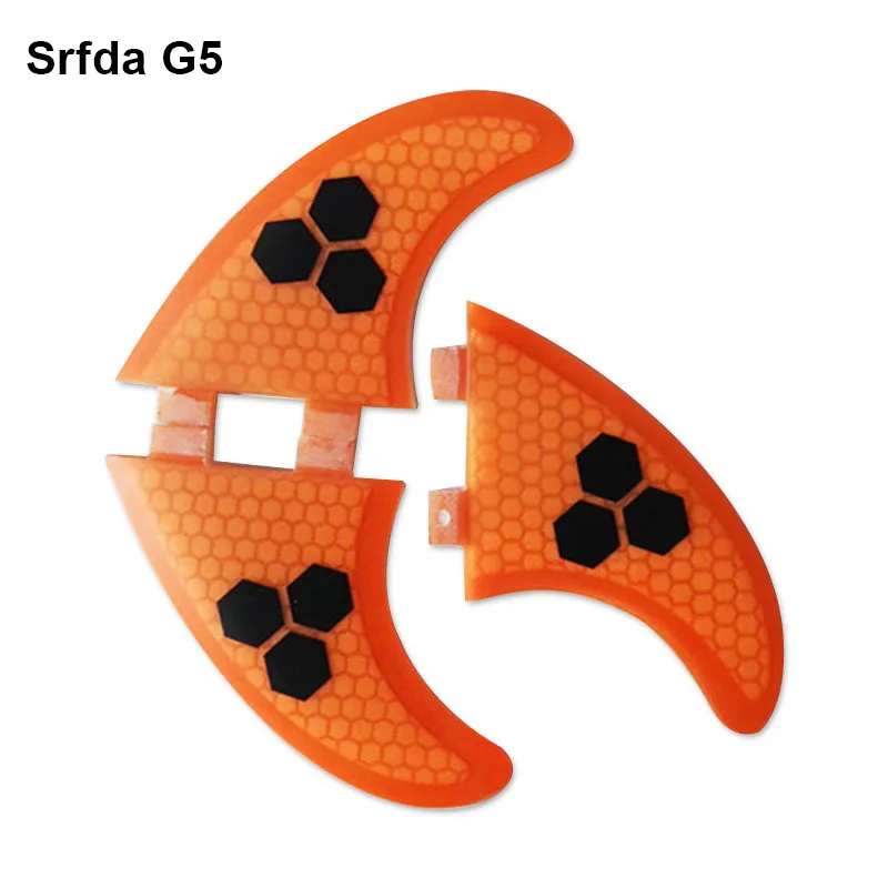 Orange black sign G5 G5 Quillas Keels стекловолокно серфинговая доска двигатели руль плавник для серфинга FCS fin G5 3 шт доска для серфинга задний коврик aletas доска для серфинга плавники T - Цвет: Orange black sign G5