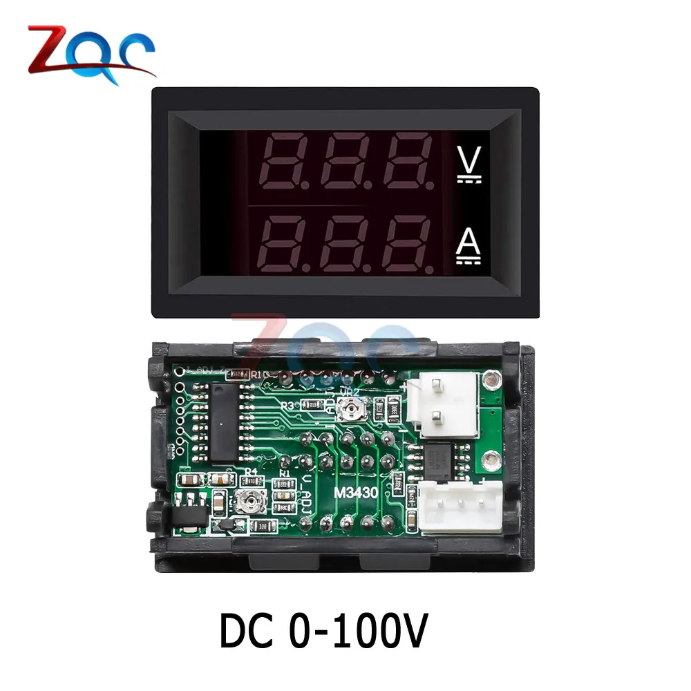 home depot calipers Mini Digital Voltmeter Ammeter DC 0-100V/ 7-110V 50A Amp Volt Voltage Current Meter Detector Tester 0.28" Dual LED Display Gauge sound measuring instrument