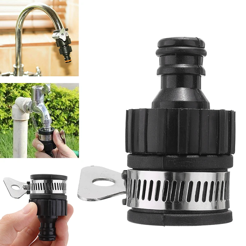 Quick-Connect Tap Garden Irrigation Hose Pipe Splitter Kit Adapter Water Faucet