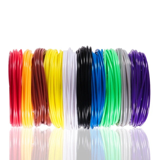 3D Printer Filament 10/20 Rolls 1.75mm 5M PLA Filament Printing Materials For 3d Printer Extruder Pen Accessories 10Pcs Random Color