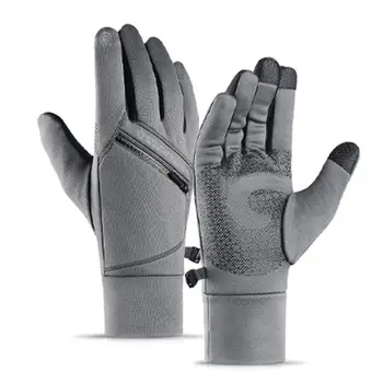 

Winter Warm Unisex Touch Screen Gloves Waterproof Anti-Slip Mittens with Pocket 517D