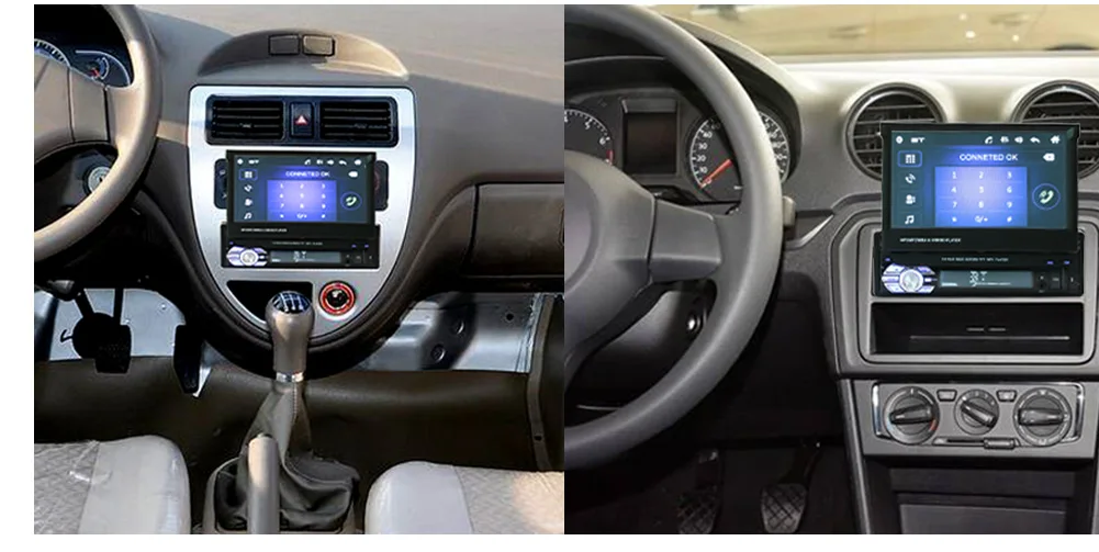 Автомобильный стерео приемник 1din аудио Bluetooth радио с " HD выдвижной сенсорный экран монитор MP5 плеер SD FM USB камера заднего вида