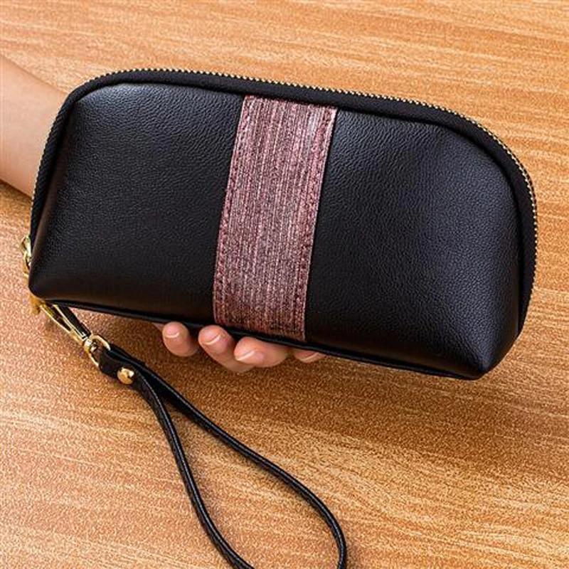wallet 1 Модный винтажный кошелек-Сумочка с ремешком, женская сумка, Сумки из искусственной кожи, женские длинные клатчи, кошельки, сумки на молнии - Цвет: wallet 1