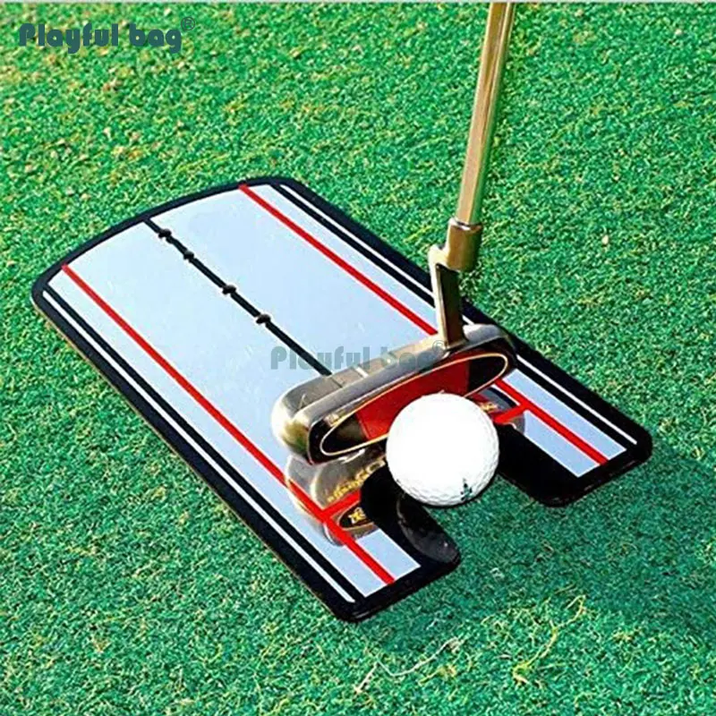 

Playful bag Golf putting calibration mirror Acrylic putter practice mirror Golf sport putting posture corrector AUA06