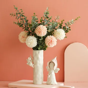 

Nordic ins ceramic vase dried flower flower arrangement vase creative living room desktop decoration home studio cafe decoration