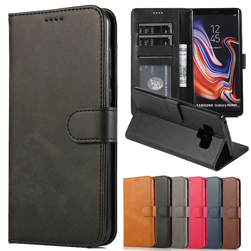 

Luxury Leather Case For Samsung galaxy Note 8 Case Flip Wallet Book Phone Cover Samsung Note 8 Note 9 Cover Coque Funda