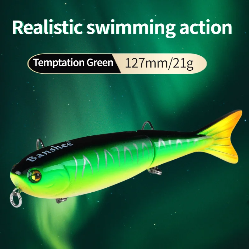 

Banshee Nexus Voodoo Top Water Two Sections Pencil Floating Pencil Lure 127mm 21g Topwater Dying Rattle Sound Wobbler Artificia