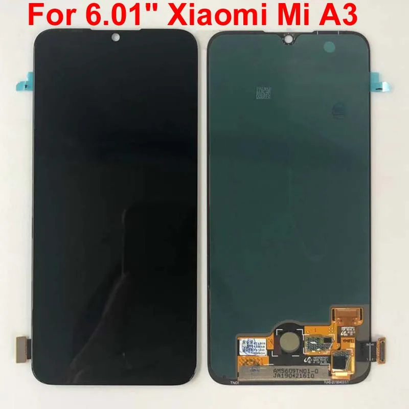 Супер AMOLED для Xiaomi Mi A3 дисплей кодирующий преобразователь сенсорного экрана в сборе запасные части 6,0" для Xiaomi Mi CC9e lcd