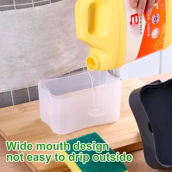 

Dispenser with Sponge Organizer Descaling Pan Pot Tableware Clean Cleaner Tools Container Durable Kitchen Household