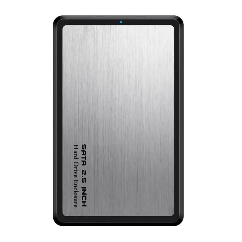 VKTECH 2,5 дюймов 5 Гбит/с HDD чехол USB 3,0 на SATA адаптер внешний жесткий диск Корпус для SSD диск чехол Мобильный корпус - Цвет: Серебристый