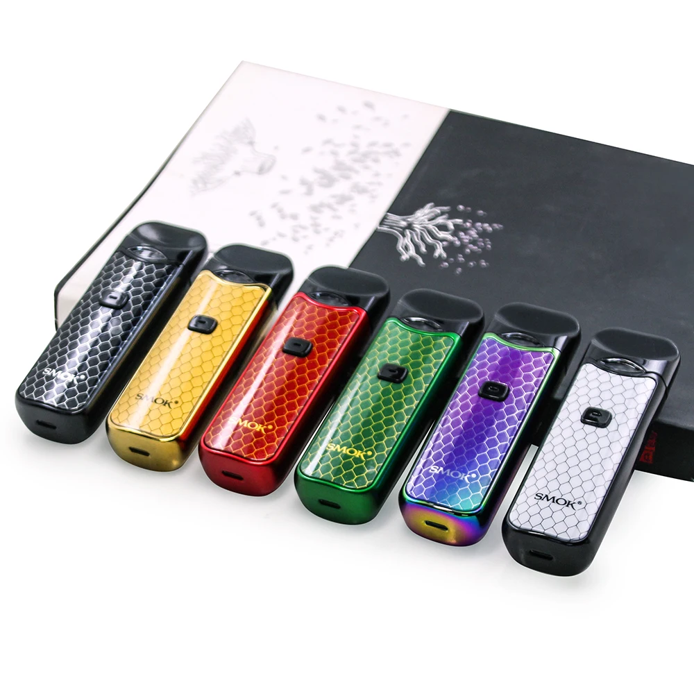 Smok Nord Pod Kit 1100 мАч Номинальная емкость 3 мл электронная сигарета картридж Vape kit Smok nord pod 1100
