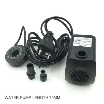 

Submersible Pump Fish Tank Supplies EU Plug 220V LED Colorful Lamp Crafts Pool Fountain Water Pump 800L / H