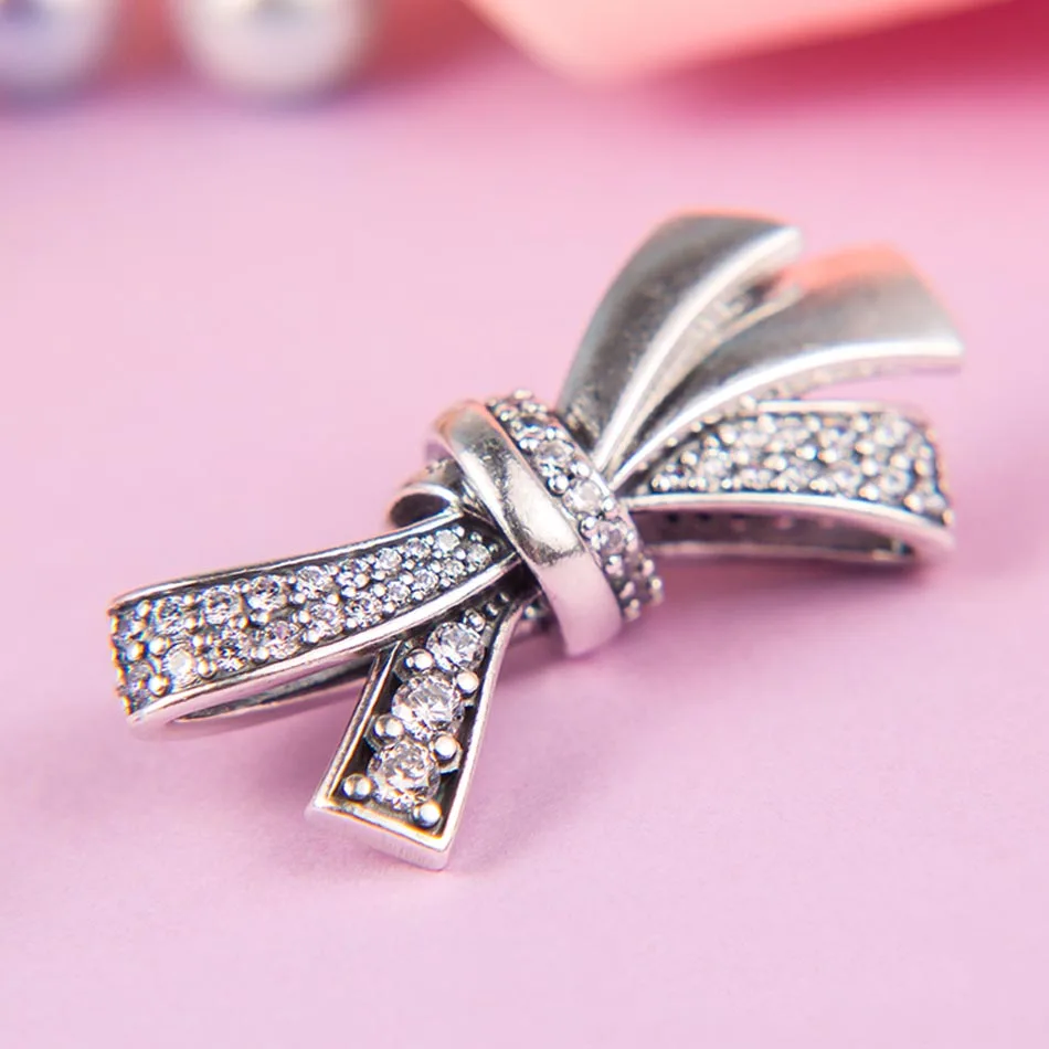 Brilliant Bow Enchanted Tea Pot Signature Scent Playing Cards Charms Fit Pandora Bracelet 925 Sterling Silver Bead DIY Jewelry