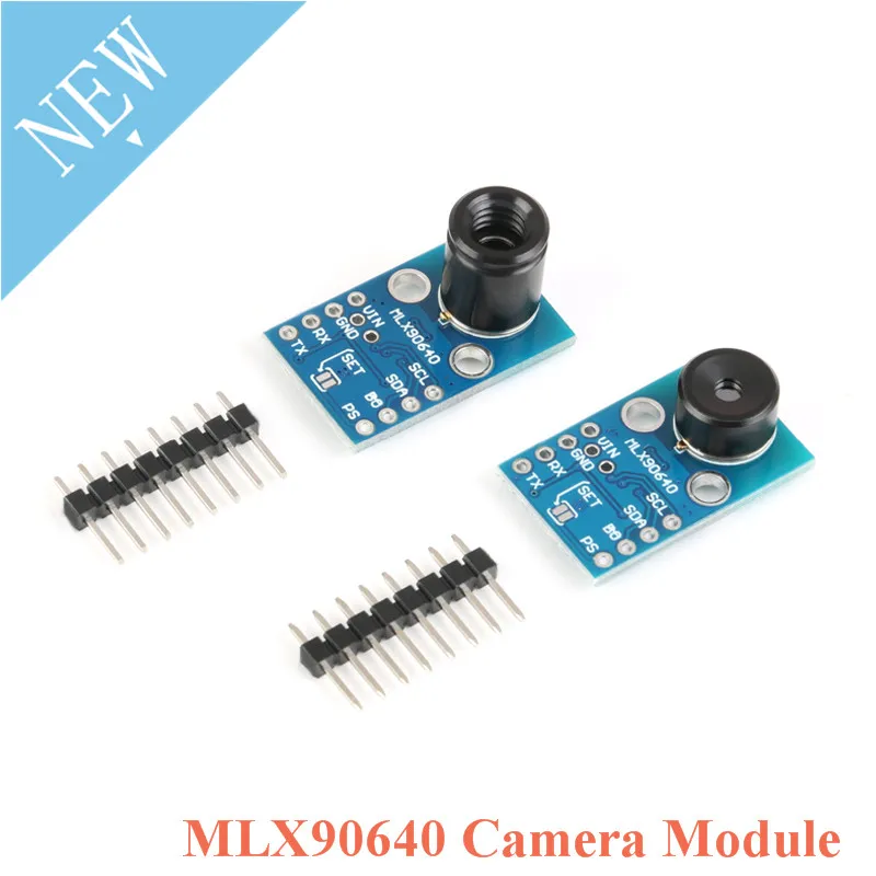 

MLX90640 Camera Module IR 32*24 GY-MCU90640 Infrared Thermometric Dot Matrix Sensors 32x24 Sensor Module MLX90640BAA MLX90640BAB