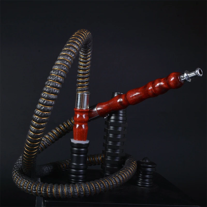 1 м Синтетическая кожа кальянный шланг древесины кончик рта Boquilla Cachimba трубка для