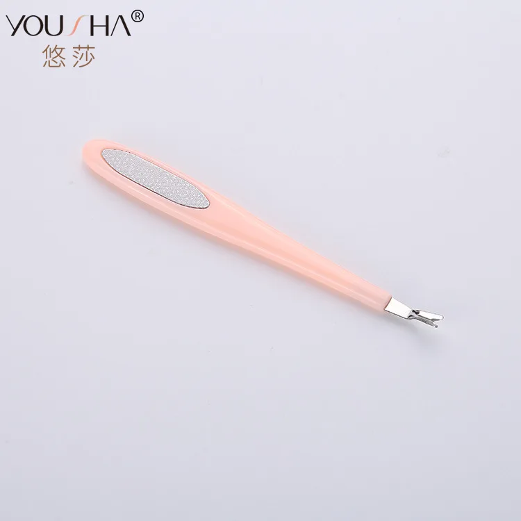 High Quality si pi cha Horny Remover Stainless Steel Dead Skin Remover Skin Scruber Manicure Implement YZ010