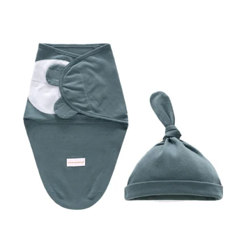 

Baby Swaddle Blanket Cap Newborn Wrap Cotton Swaddling Bag Baby Envelope Sleep Sack Bedding Baby Sleeping Bag Hat Set