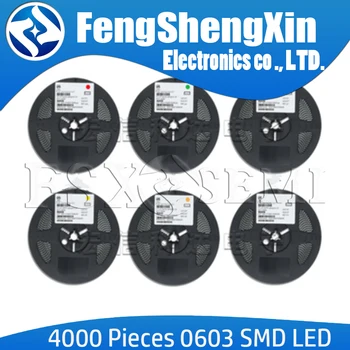 

4000pcs 0603 LED SMD luminous diode LED LAMP SUPERLUX Red Blue Green Yellow White Orange