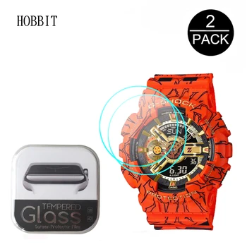 

2Pcs Clear HD Tempered Glass For Casio G-SHOCK GA-110JDB 1A4PR GA110JDB SmartWatch Screen Protector 2.5D 9H Anti-Scratch Glass