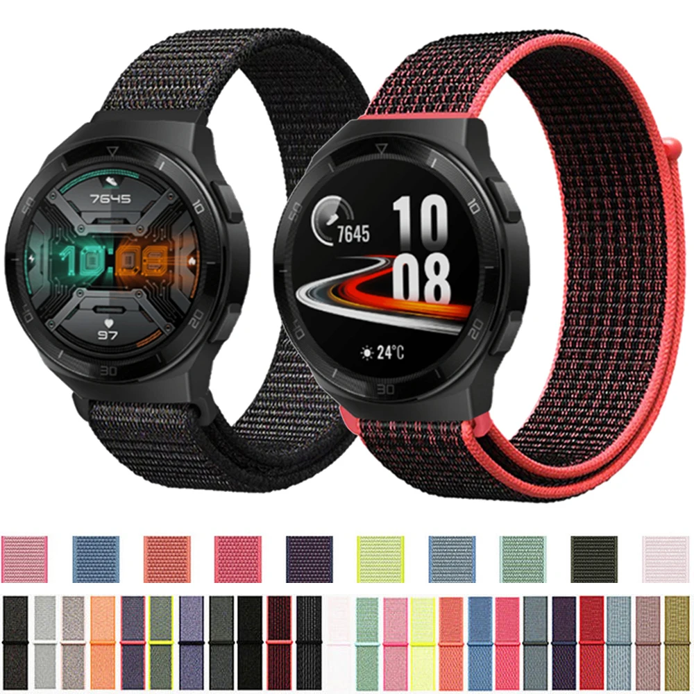 

Watch-band for Huawei watch GT 2e 22mm Official style Breathable Nylon strap for watch GT 2E 22mm replace Wristband accessories