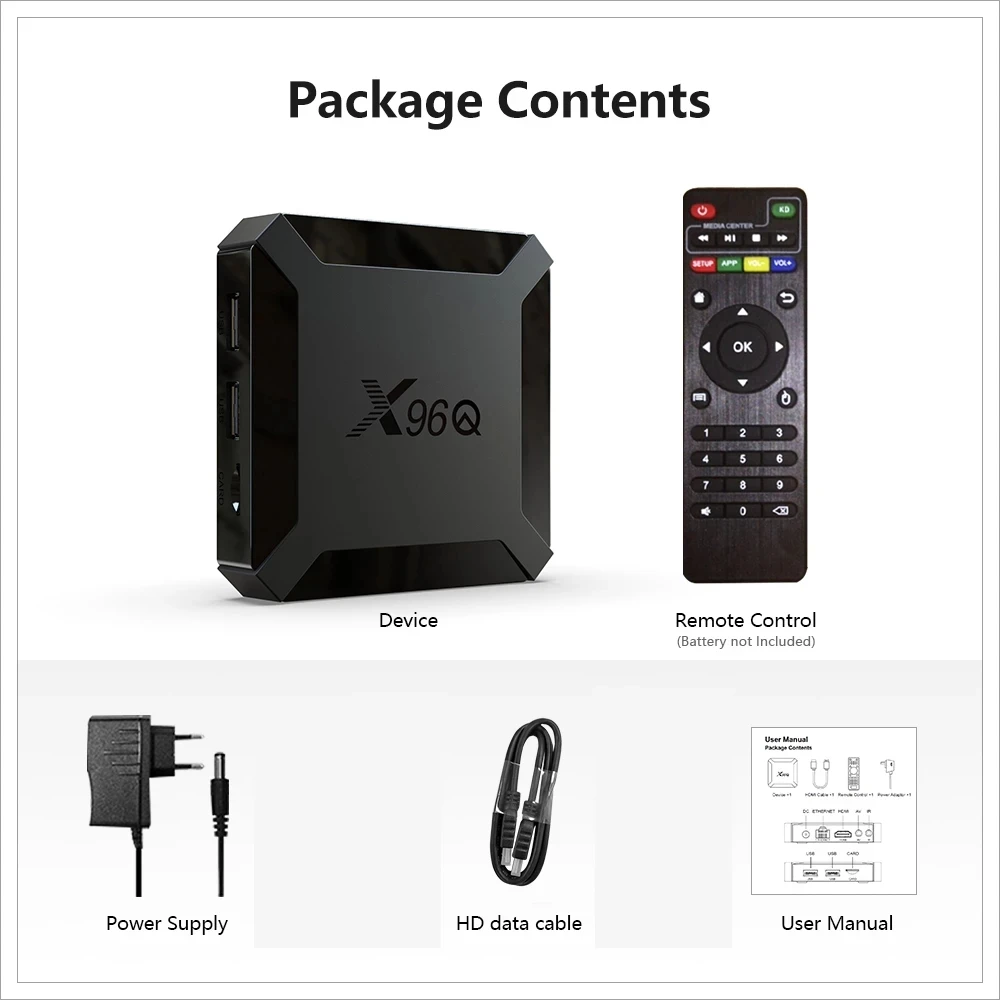 テレビボックス　tvbox Original X96Q TV Box Android 10 Allwinner H313 4 Core 1GB