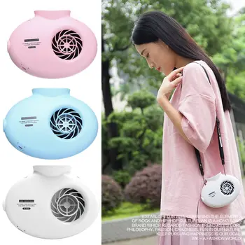 

USB Rechargeable Mini Desk Air Cooler Outdoor Indoor Mini Fan Appliance Portable Battery Operated Neck Hanging Fan