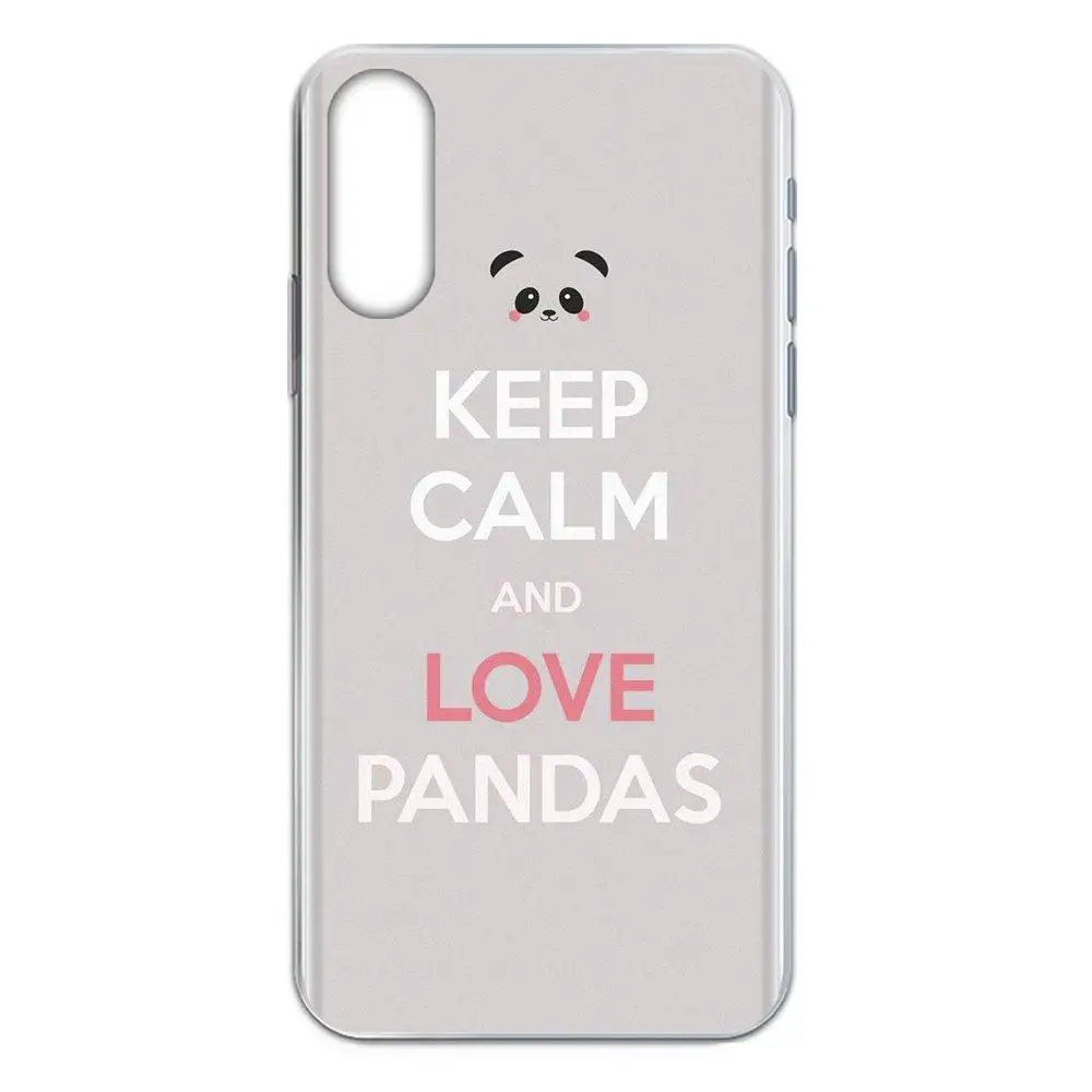 Аксессуары из ТПУ чехол с надписью Keep Calm And Love для Apple iPhone 4 4S 5 5C 5S SE SE2020 6 6S 7 8 11 Plus Pro X