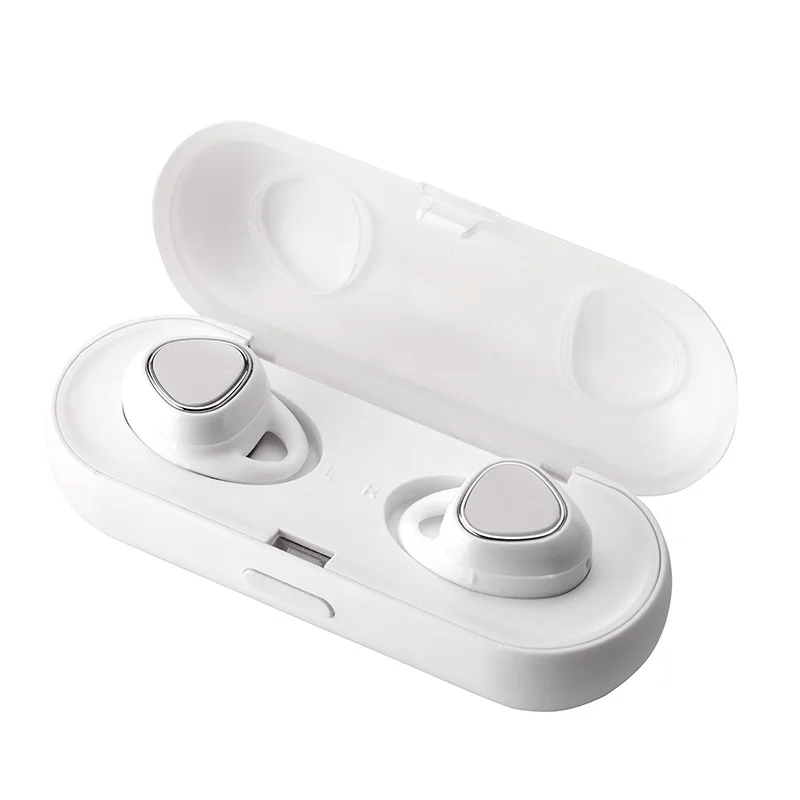 White R150 Мини Bluetooth 5,0 наушники с зарядным устройством TWS истинная Беспроводная bluetooth-гарнитура бинауральные наушники в ухо спортивные наушники - Цвет: White