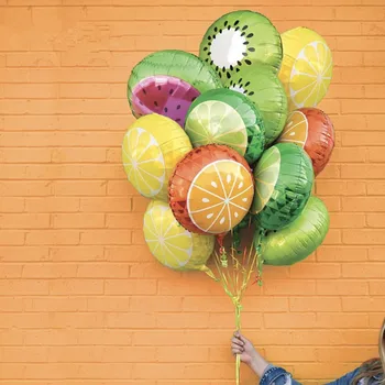

50pcs 18inch Fruits Foil Balloons Watermelon Helium Ballons Children Inflatable Toys Birthday Wedding Decoration Party Supplies