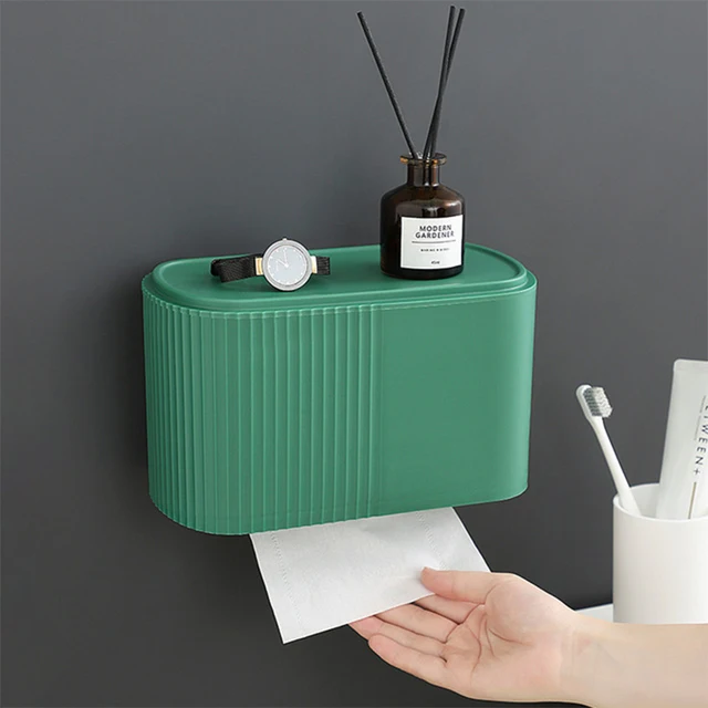 Waterproof Toilet Paper Roll Holder Wall Mounted Storage Box Toilet Paper Holder Tray Tissue Box Wc Bathroom Accessories 3