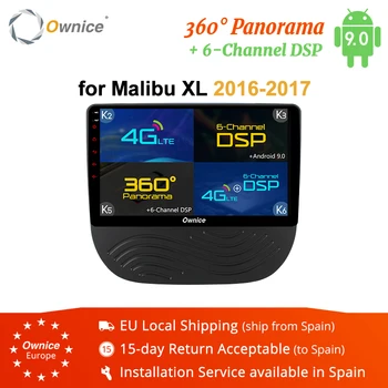 

Ownice K3 K5 K6 2 DIN Android 9.0 8 Core 360 Panorama DSP 4G LTE Car DVD Radio for Chevrolet Malibu XL 2016 2017 GPS Navigation
