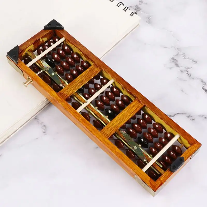 Portable 13 Column Abacus Arithmetic Soroban Number Counting Math Learning Tool 
