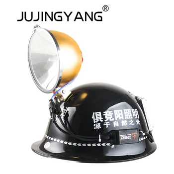 

Multi-color temperature xenon headlight HID headlamp with safety helmet night fishing work mining special bright bright headlamp