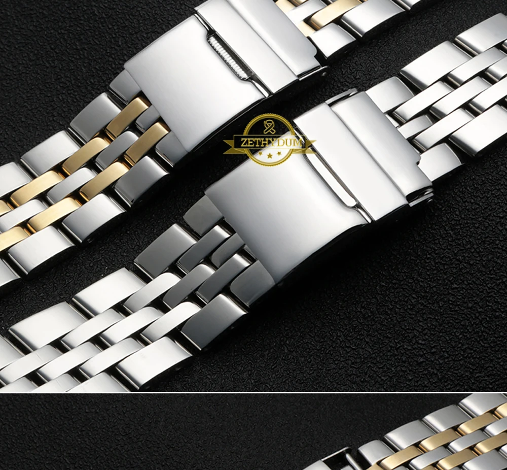 Ремешок для часов из нержавеющей стали 316L 22 мм 24 мм Цельный металлический ремешок для часов breitling мужской браслет для часов A49350 AB042011