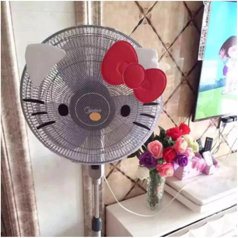 Cute cat head electric fan cover Creative Fan cover Cartoon dust Shield Children's fan anti-pinch hand