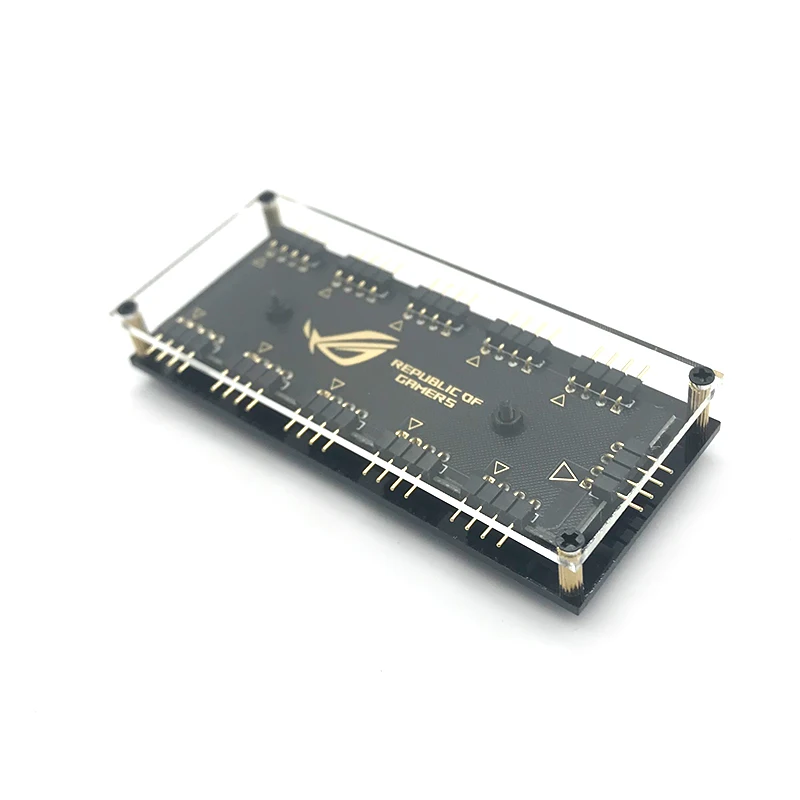 Skup RGB Hub interfejs 12V 4 PIN 5V 3 Pin Splitter centrum Port zasilania SATA ASUS AURA kabel do synchronizacji wentylatora płyty głównej