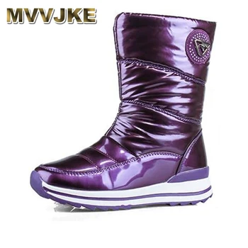 

MVVJKE high quality women 2019 new arrivals winter shoes thick skin waterproof platform non-slip snow boots for womenE043