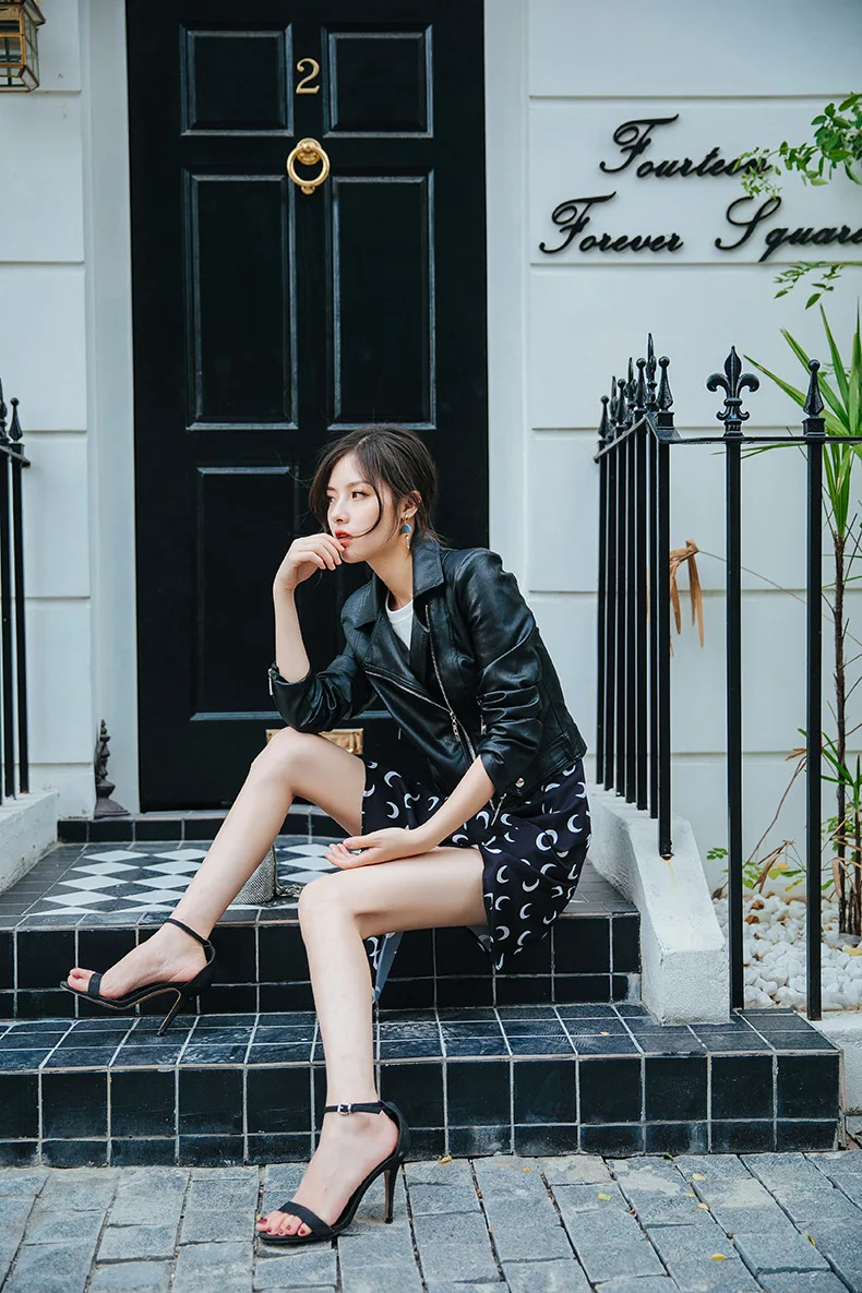 Супер огонь INS Мода-Ретро BF мотоциклетная куртка Женская Ранняя весна стиль Европа и Америка женское платье свободного кроя