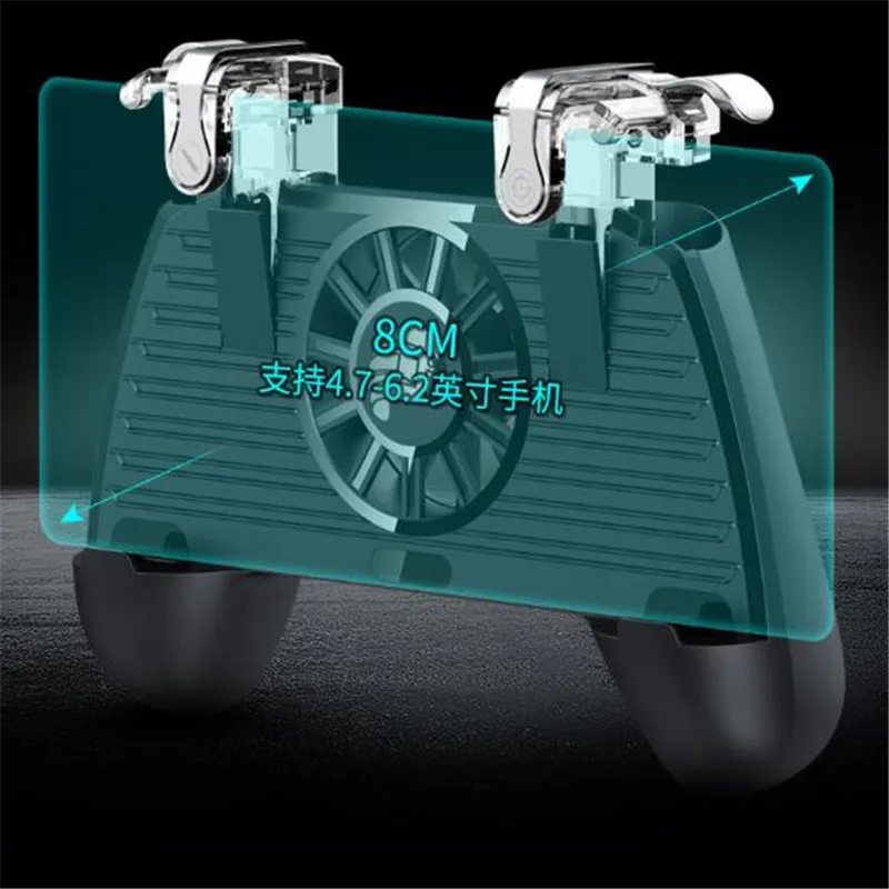  C3 four-in-One Game PUBG Controller Fire Key Button Cooler Cooling Fan Artifacts Game Handle with 2