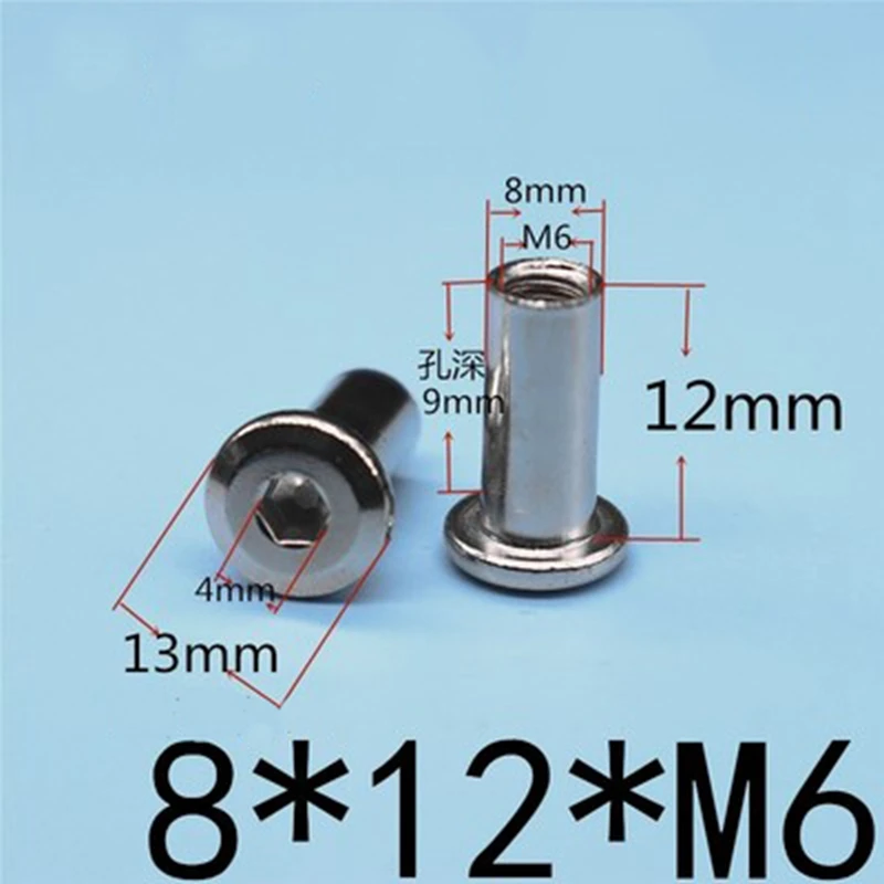 5 шт. никелированные плоские головки крестовые запорные винты пара