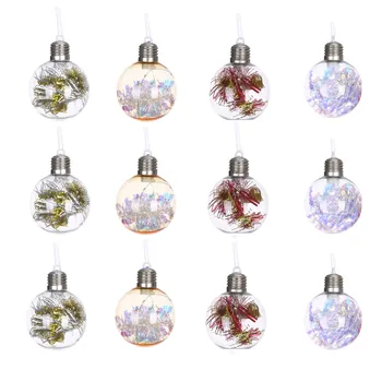 

12Pc LED Christmas Ball 2020 Christmas Tree Light Strings Christmas Decoration Ornament Home Decor Lamp Navidad Noel Gift Garden
