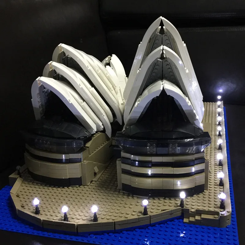 

LED light up kit (only light included) for lego 10234 and 17003 City Series Sydney Opera House building bricks set