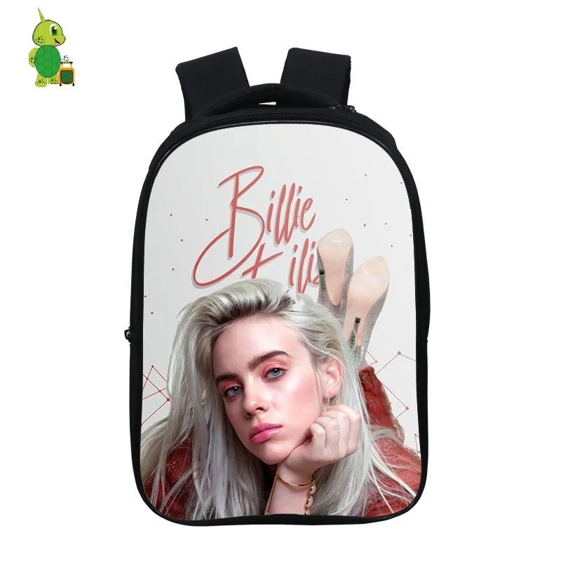 18 Mochila Billie Eilish рюкзак хип-хоп школьные сумки для подростков мальчиков и девочек 14,5 дюймов Детский рюкзак для книг водонепроницаемый дорожный рюкзак - Цвет: 18