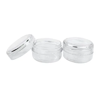 

24Pcs 15g Empty Cosmetic Jars Refillable Bottles White Clear Cosmetics Jars Make Up Container Small Round Bottle Little Jar 1218