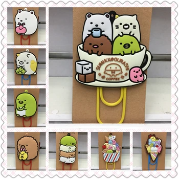 

IVYYE Sumikko gurashi Fashion Anime Jewelry Components Cartoon Paper Accessories Book Clip Bookmarks Students New School Gifts