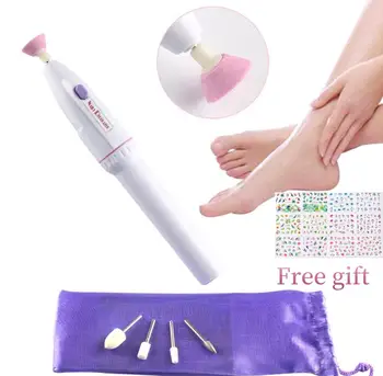

5in1 Professional Portable Electric Nail Drill Kit Set Battery Manicure Pedicure Grinding Burnishing Machine Polish Tool