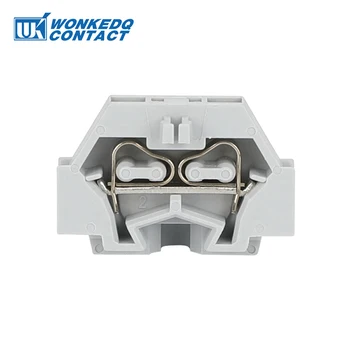 

5pcs 260-301 Mini Din Rail Terminal Block Connector DIN Mount Spring Cage Connection