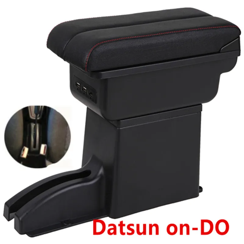 Для Datsun on-DO подлокотник коробка Datsun mi-DO usb зарядка повышение двухслойный