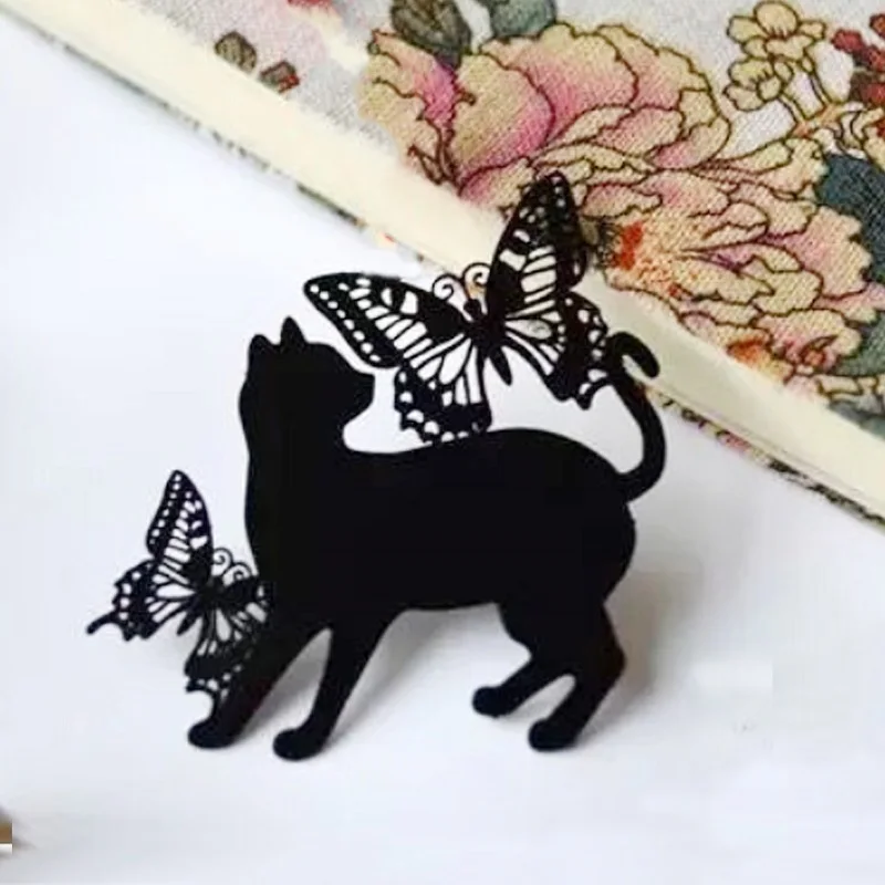

Hemere Cat play butterfly Metal Cutting Dies For DIY Dies Scrapbooking Photo Album Craft Dies Embossing Stencil Metal Dies